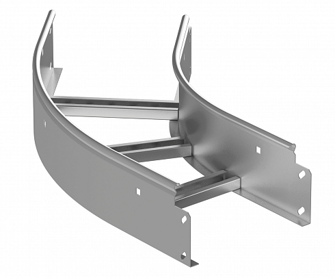 Секция угловая горизонтальная 45° R=300