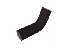 Колено трубы гофр. Vortex Lite Matt 76х102 мм RAL 9005 черный
